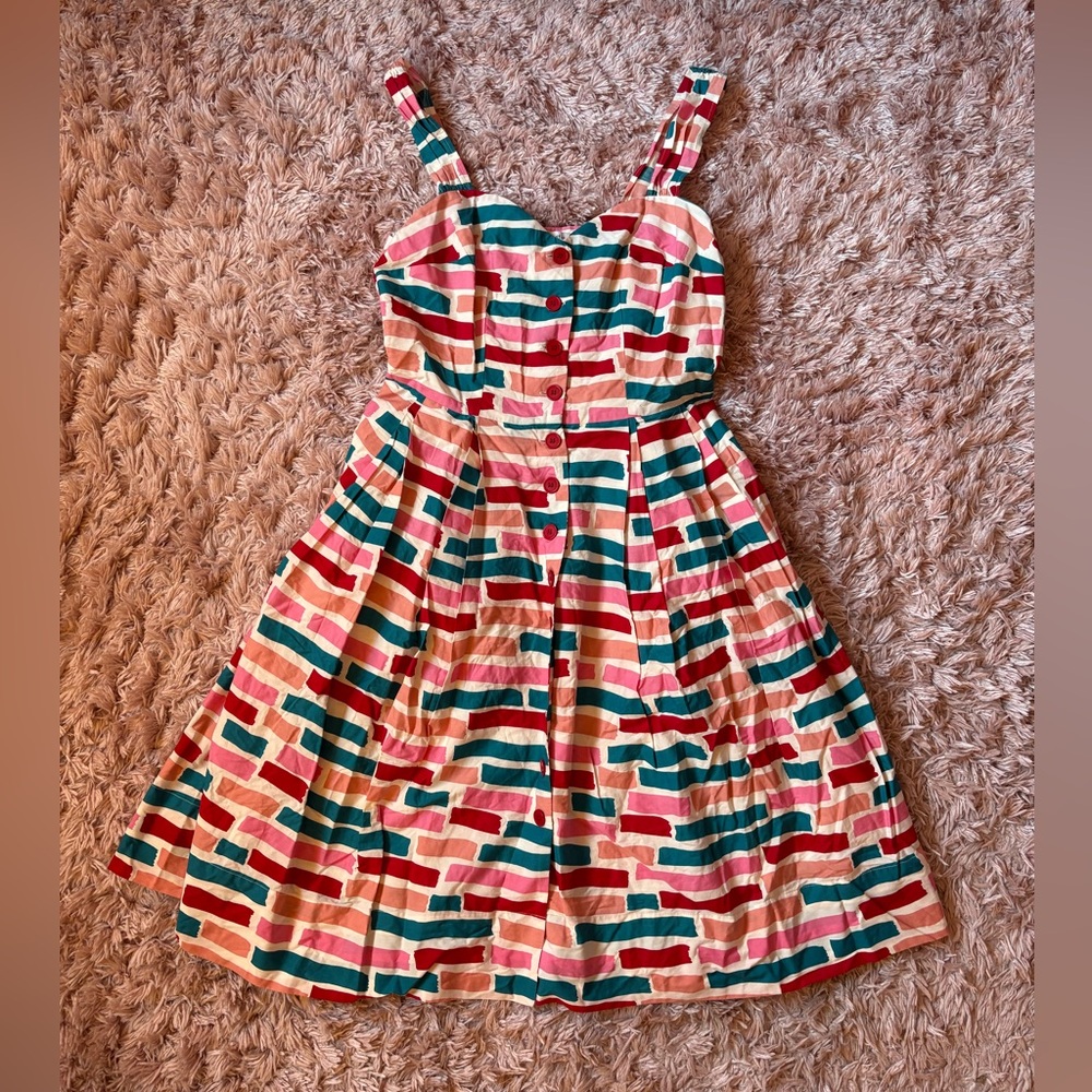 Emily & Fin Modcloth Painted Stripe Jenny Size Large